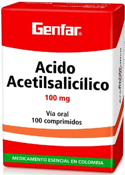 Acido Acetilsalicílico 100mg x 100Comp