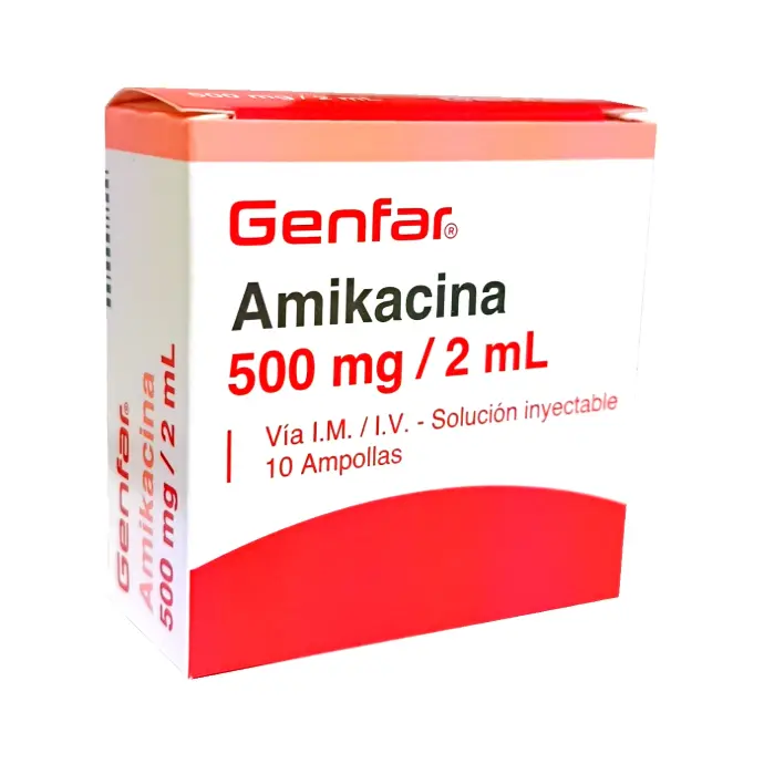 Amikacina 500mg/2mL x 10Amp
