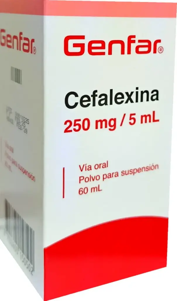 Cefalexina 250mg/5ml x 60ml PPS