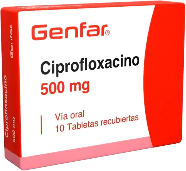 Ciprofloxacino 500mg x 10Tab Recub