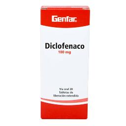 Diclofenaco 100mg x 20Tab Lib Ext