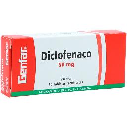 Diclofenaco 50mg x 30Tab Retard