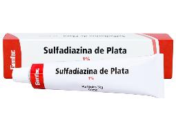 Sulfadiazina de plata al 1% x 30g Tubo