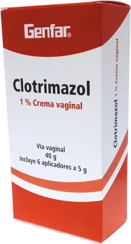 Clotrimazol 1% crema vaginal x 40g tubo + 6 aplicadores x 5g