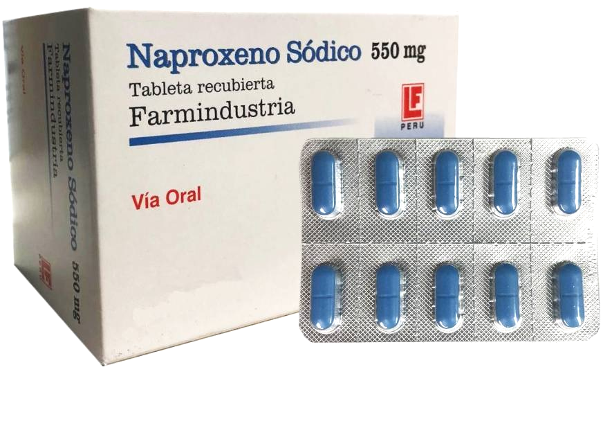 Naproxeno sodico 550mg x 100Tab