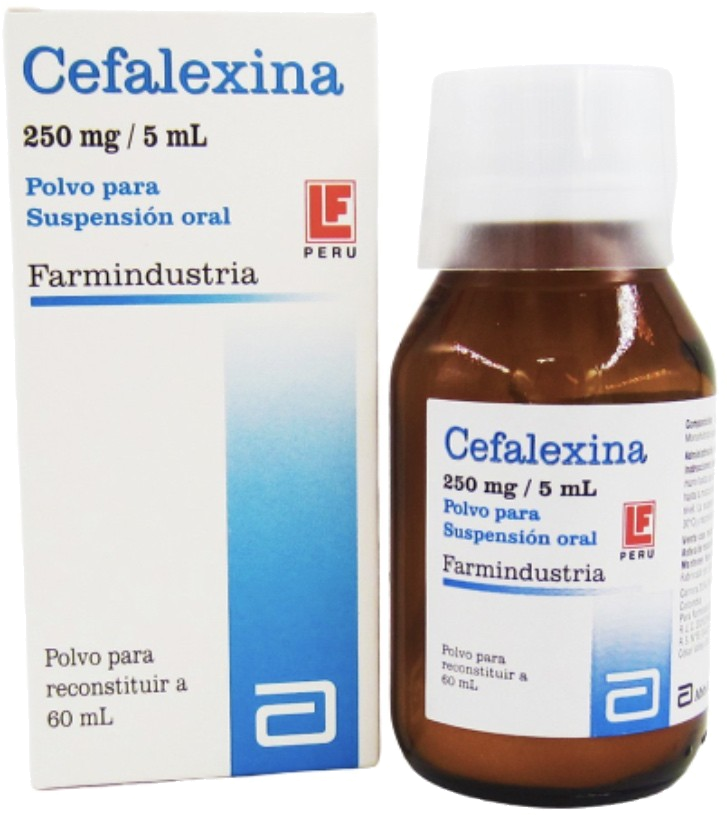 Cefalexina 250mg/5ml x 60ml PPS