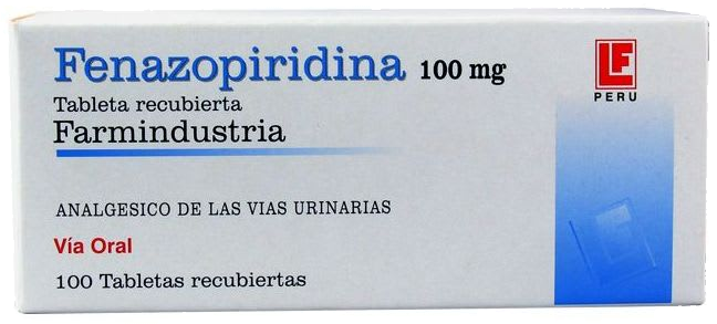 Fenazopiridina 100mg x 100Tab Recub
