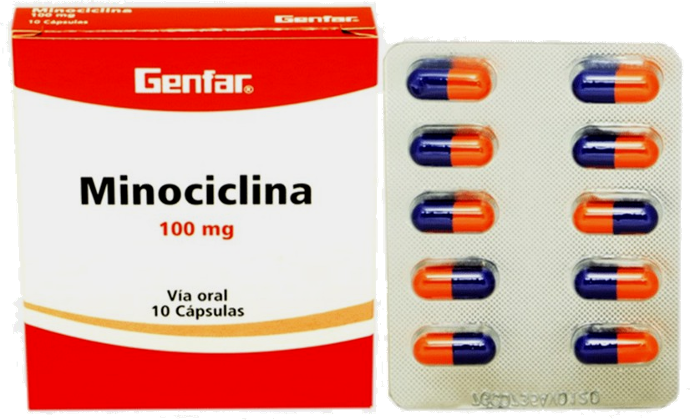 Minociclina 100mg x 10Cap