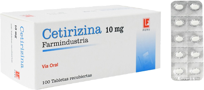 Cetirizina 10mg x 100Tab Recub