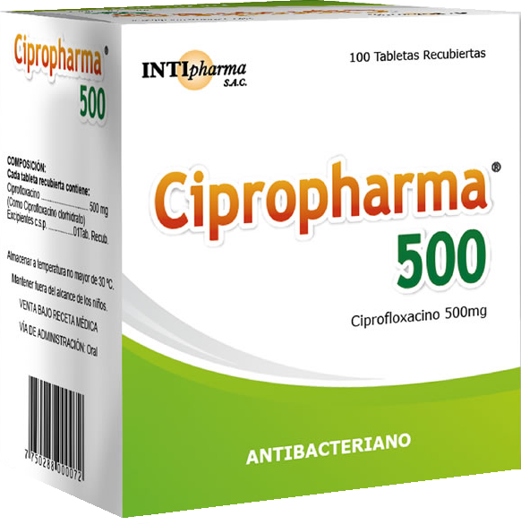 Cipropharma 500mg x 100Tab Recub