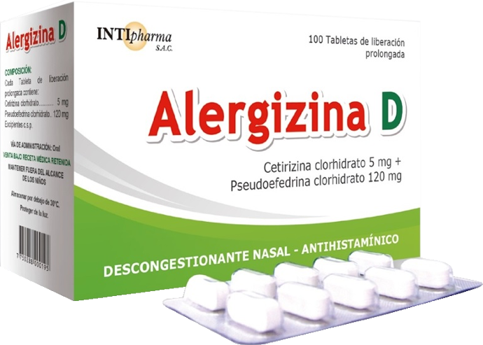 Alergizina D x 100Tab