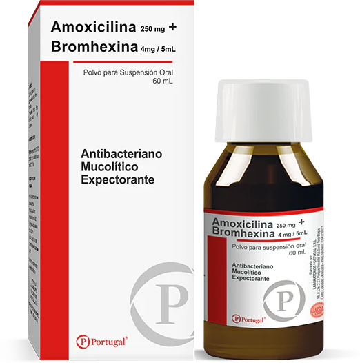 Amoxicilina Bromhexina 250mg/4mg/5ml x 60ml PPS