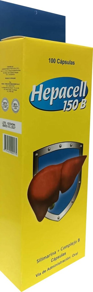 Hepacell 150 B x 100Cap
