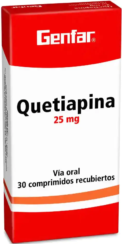 Quetiapina 25mg x 30Comp Recub