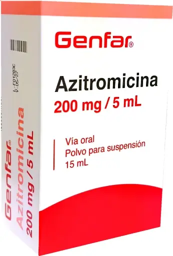 [05/27.F01283C] Azitromicina 200mg/5ml x 15ml PPS
