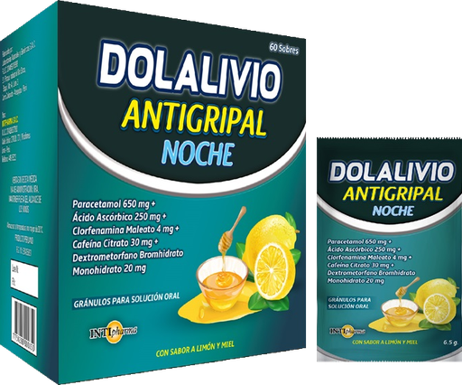 [08/27.2085555] Dolalivio Antigripal Noche x 60Sob