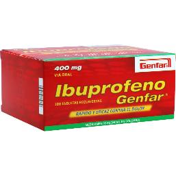 [07/27.F01544A] Ibuprofeno 400mg x 100Tab Recub