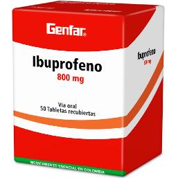 [05/28.F00955D] Ibuprofeno 800mg x 50Tab Recub