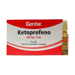 [05/28.F01217A] Ketoprofeno 100mg/2ml x 6Amp