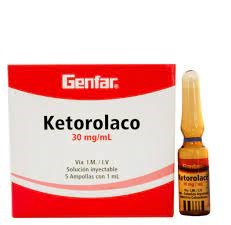 [04/27.E00728C] Ketorolaco 30mg/ml x 5Amp
