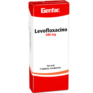 [07/27.F01678A] Levofloxacino 500mg x 7Tab Recub