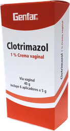 [07/26.D01737A] Clotrimazol 1% crema vaginal x 40g tubo + 6 aplicadores x 5g