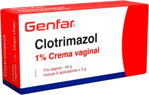 [01/29.G00140A] Clotrimazol 1% crema vaginal x 40g tubo + 6 aplicadores x 5g