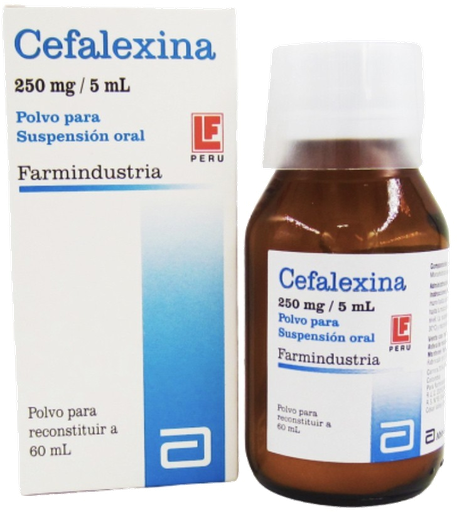 [12/27.05101224] Cefalexina 250mg/5ml x 60ml PPS