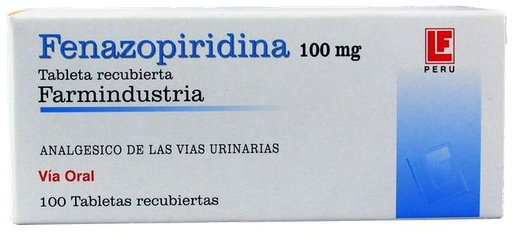 [03/27.20398925] Fenazopiridina 100mg x 100Tab Recub