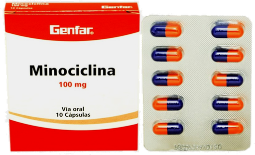 [01/27.F00012A] Minociclina 100mg x 10Cap