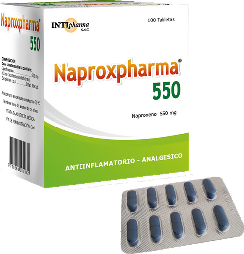 [12/27.2120874] Naproxpharma 550mg x 100Tab