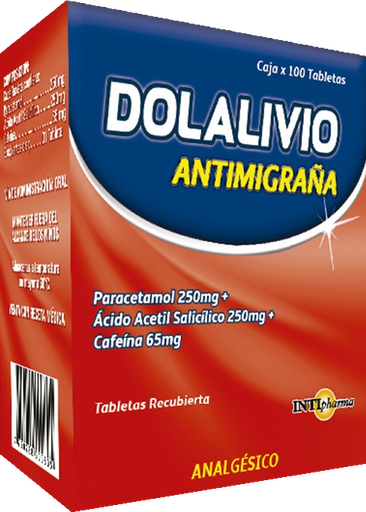 [02/27.2021785] Dolalivio Antimigraña x 100Tab