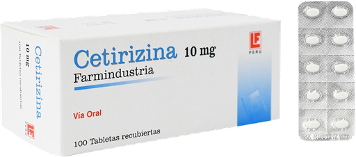 [07/26.20170014] Cetirizina 10mg x 100Tab Recub