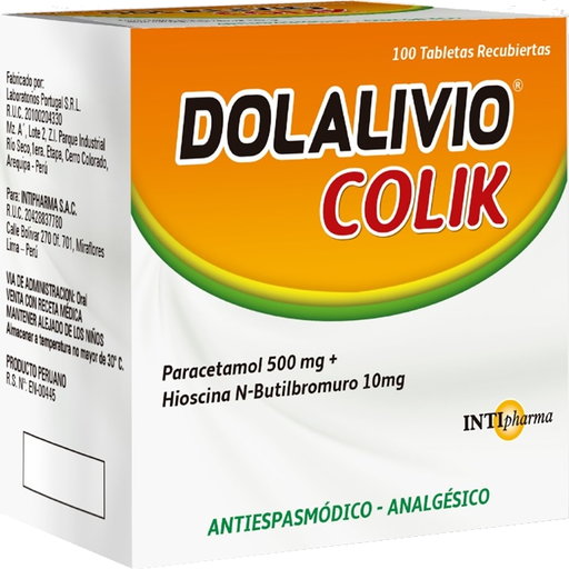 [01/29.2012736] Dolalivio Colik x 100Tab Recub