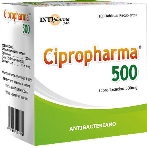 [01/26.2401101] Cipropharma 500mg x 100Tab Recub