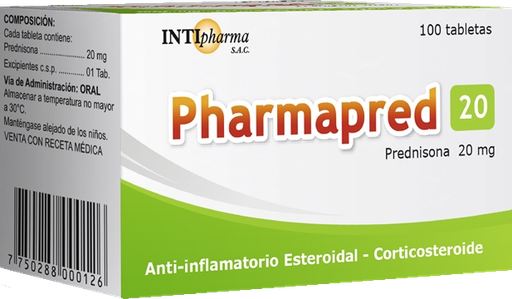 [07/27.2076275] Pharmapred 20 x 100Tab