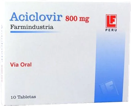 [04/28.20408045] Aciclovir 800mg x 10Tab