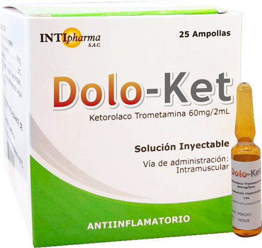 [10/25.PDK2307] Dolo-ket 60mg/2ml x 25Amp