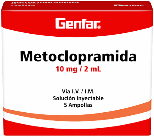 [01/26.E00147C] Metoclopramida 10mg/2mL x 5Amp