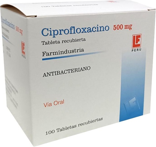 [09/27.20941264] Ciprofloxacino 500mg x 100Tab Recub
