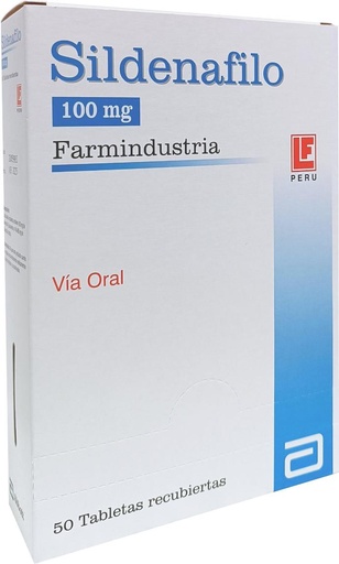[12/26.21269864] Sildenafilo 100mg x 50Tab Recub