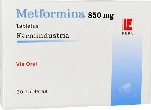 [09/26.20938594] Metformina 850mg x 30Tab