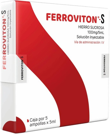 [06/28.XA5G004] Ferroviton-S 100mg/5mL x 5Amp